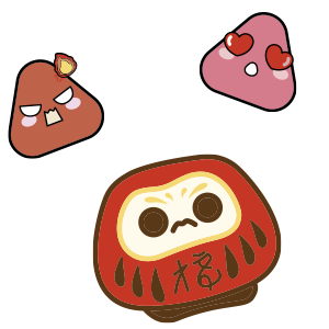 Pokeburrito, snacks, onigiris, daruma