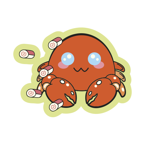 Pokeburrito, snacks, onigiris, cangrejo